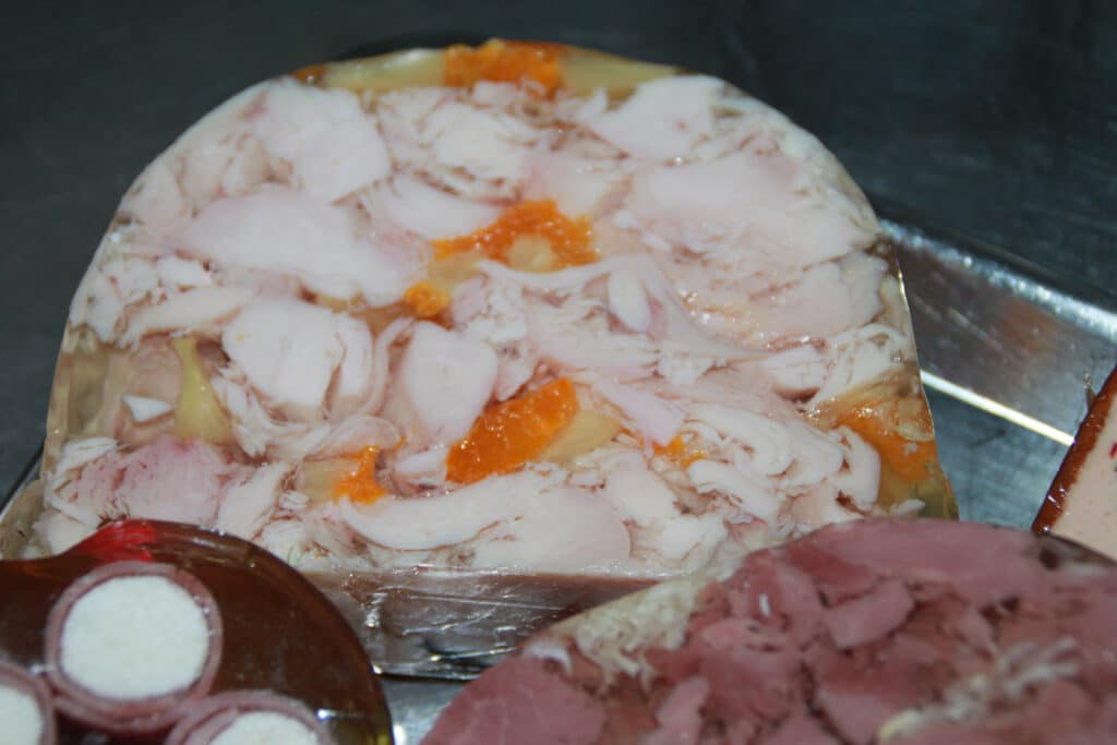 Hähnchen in Aspik mit Mandarine - Metzgerei Leber